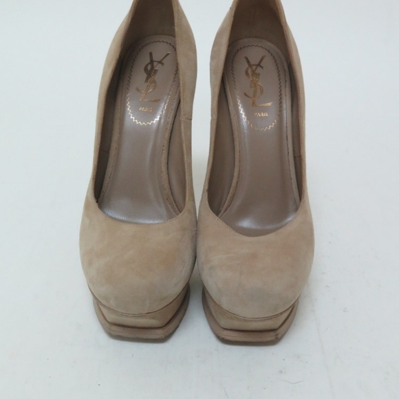 Yves Saint Laurent Pump Tribute Suede Platform - Picture 2 of 7